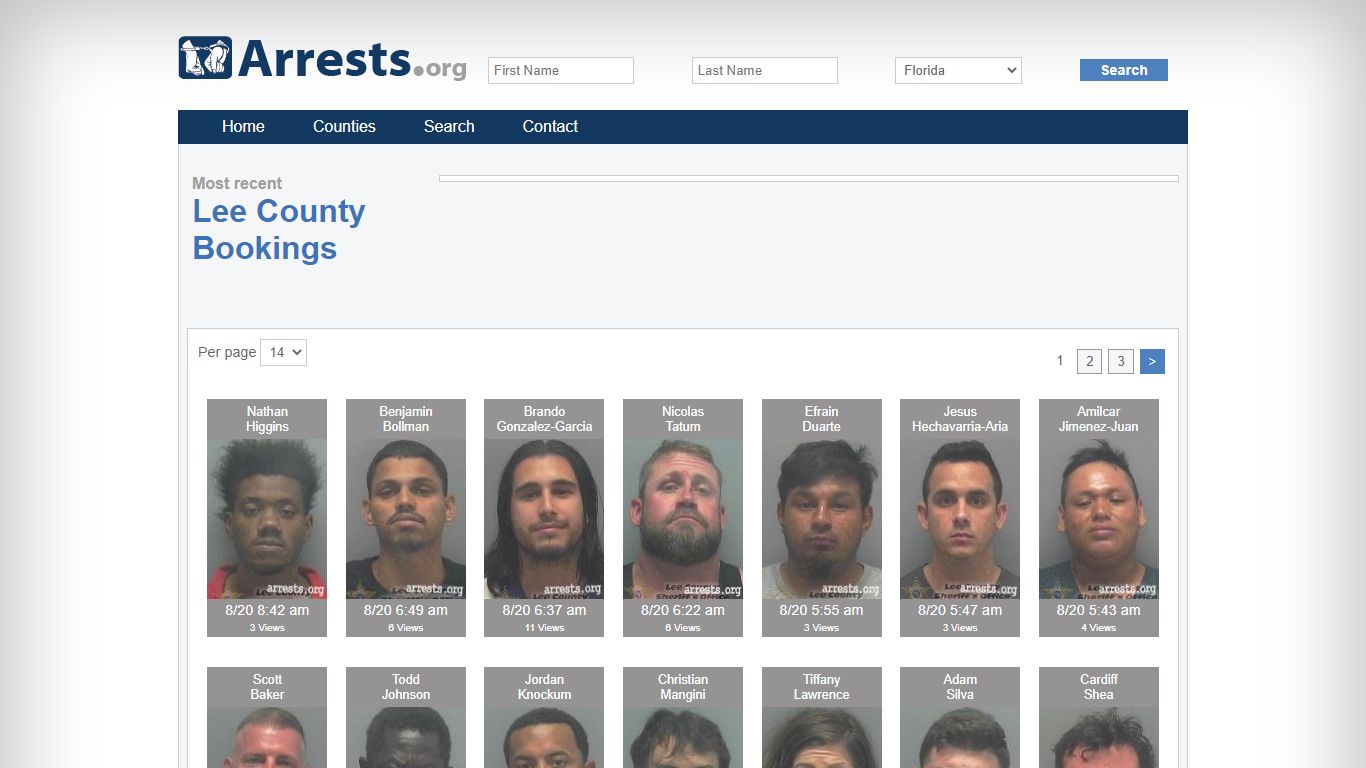 Lee County Arrests and Inmate Search